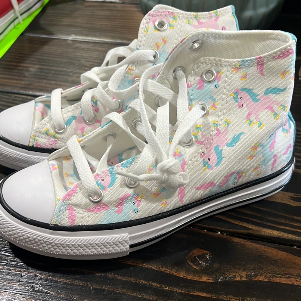 Children's Converse Chuck Taylor Unicorn Canvas High Top Sneaker